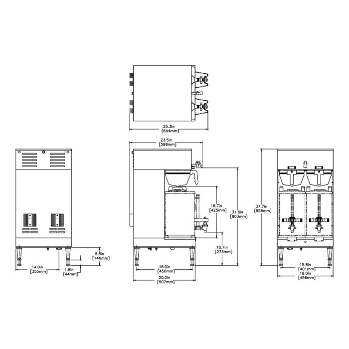 Dual BrewWISE Soft Heat DBC Brewer BUNN 02