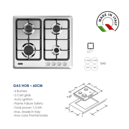 BUILT IN GAS HOB 60 ITALY (2)