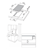 BUILT IN VITROCERAMIC DOMINO ELECTRIC HOB 30 ITALY (2)