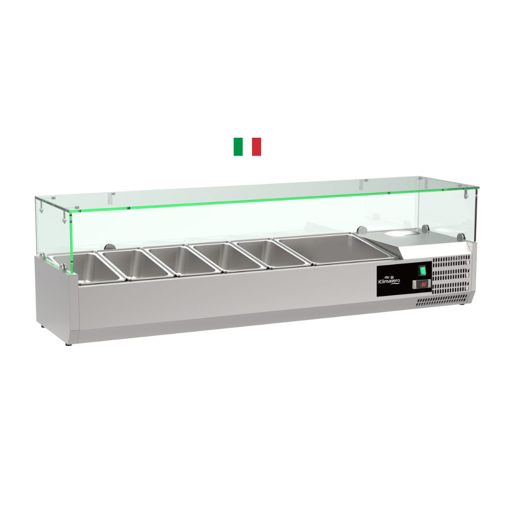 052-776-7333 - 2026-09-16T190726.158 Salad Bar Horizontal Showcase VRX 1m - Italian Brand - Image 1